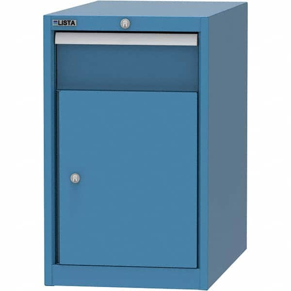 LISTA - 1 Drawer, 45 Compartment Bright Blue Steel Modular Storage Cabinet - All Tool & Supply