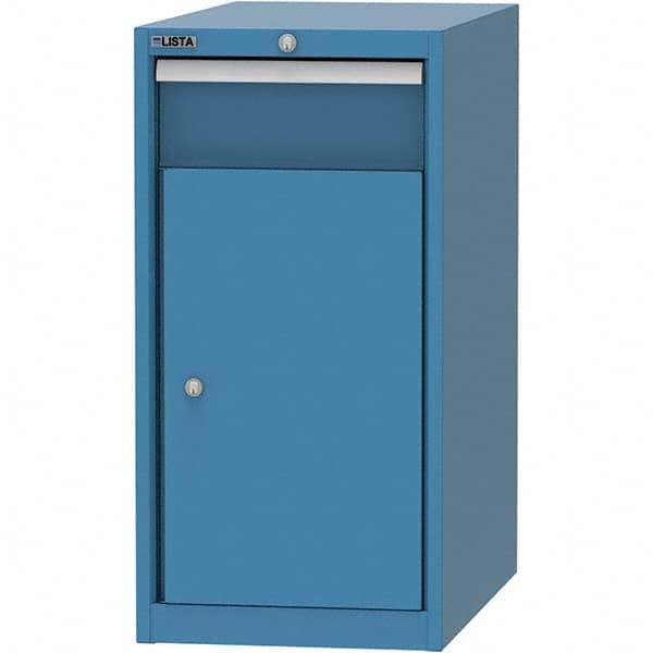 LISTA - 1 Drawer, 45 Compartment Bright Blue Steel Modular Storage Cabinet - All Tool & Supply