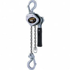 Harrington Hoist - 1,000 Lb Capacity, 10' Lift Height, Chain Mini Lever Manual Hoist - All Tool & Supply