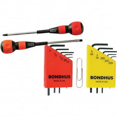 Bondhus - Screwdriver Sets Screwdriver Types Included: Slotted & Phillips Number of Pieces: 12 - All Tool & Supply