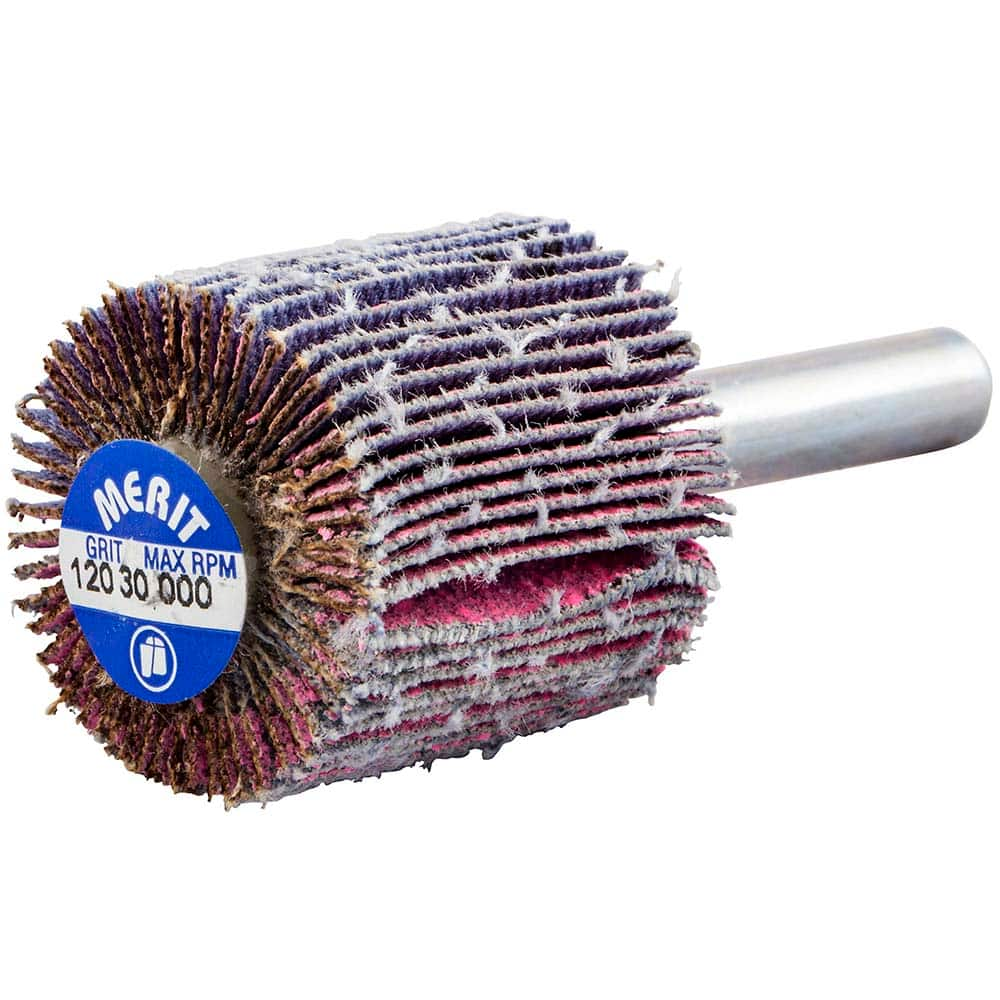 Merit Abrasives - Mounted Flap Wheels Abrasive Type: Coated Outside Diameter (Inch): 1 - All Tool & Supply