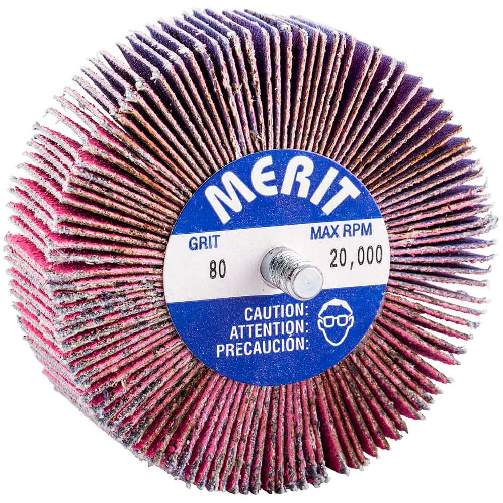 Merit Abrasives - 3 x 1" 80 Grit Ceramic Alumina Unmounted Flap Wheel - All Tool & Supply