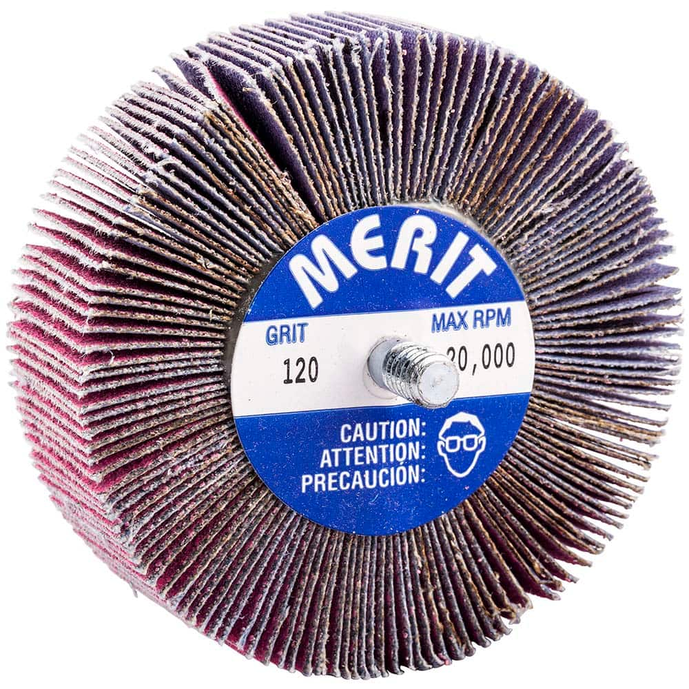 Merit Abrasives - 3 x 1" 120 Grit Ceramic Alumina Unmounted Flap Wheel - All Tool & Supply