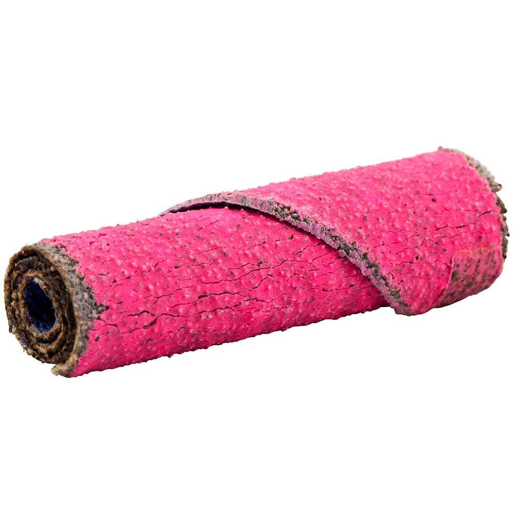 Merit Abrasives - Straight Cartridge Rolls Maximum Roll Diameter (Inch): 3/8 Overall Length (Inch): 1-1/2 - Exact Industrial Supply