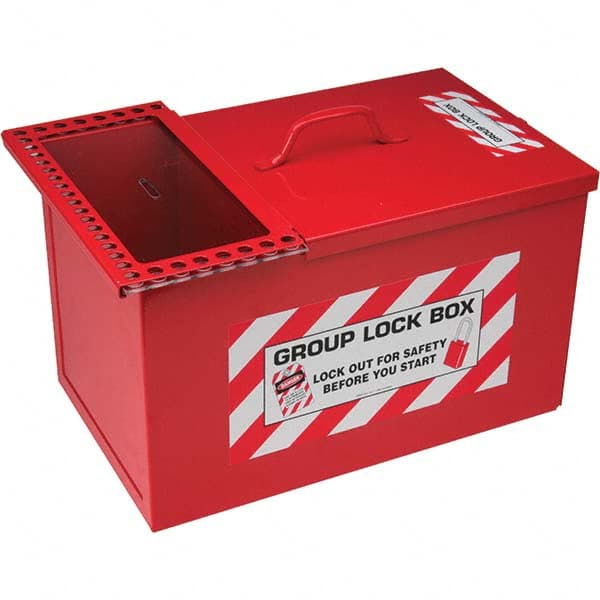 Brady - Group Lockout Boxes Portable or Wall Mount: Portable Maximum Number of Padlocks: 34 - All Tool & Supply