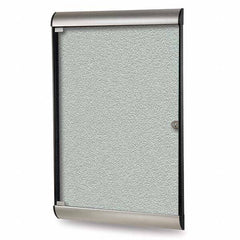 Ghent - Cork Bulletin Boards Style: Enclosed Bulletin Board Color: Silver - All Tool & Supply