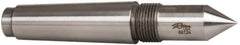 Riten - 1" Head Diam, Steel Long Point Solid Dead Center - 4MT Morse Taper, 1" Point Diam, 2-1/4" Point Length - All Tool & Supply