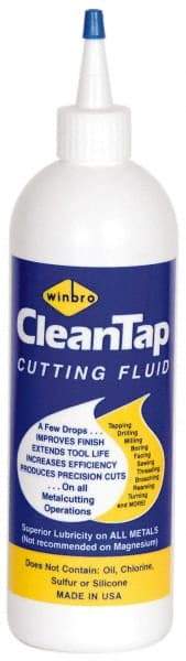 Winfield Brooks - CleanTap, 16 oz Bottle Cutting & Tapping Fluid - Water Soluble, For Machining - All Tool & Supply