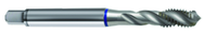 M10x1.5 6H 3-Flute PM Cobalt Blue Ring Semi-Bottoming 40 degree Spiral Flute Tap-Bright - All Tool & Supply