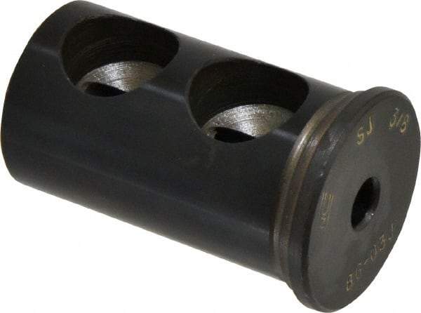 Global CNC Industries - 3/8" ID, 1-1/2" OD, 2-1/2" Length Under Head, Type J Lathe Tool Holder Bushing - Type J, 0.265 Inch Thick Head - Exact Industrial Supply