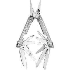 Leatherman - 21 Piece Multi-Tool - Silver, 7" OAL, 4" Closed Length - All Tool & Supply