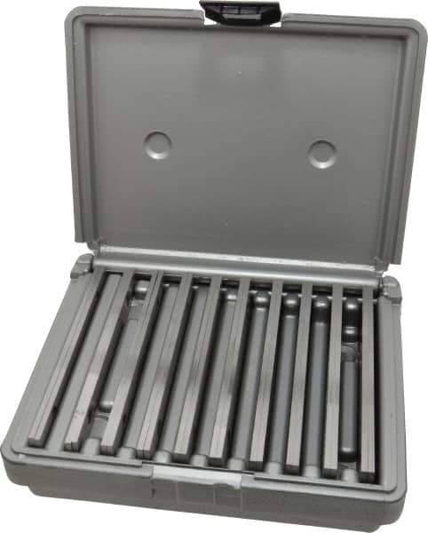 Fowler - 20 Piece, 6 Inch Long x 1/8 Inch Thick, Alloy Steel Thin Parallel Set - 1/2 to 1-5/8 Inch High, 52-58 RC Hardness - All Tool & Supply