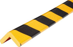 PRO-SAFE - Polyurethane Foam Type E Corner Guard - Yellow/Black, 1" High Side - All Tool & Supply