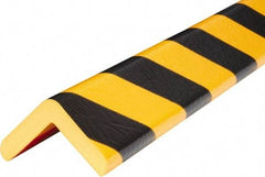 PRO-SAFE - Polyurethane Foam Type H Corner Guard - Yellow/Black, 1" High Side - All Tool & Supply