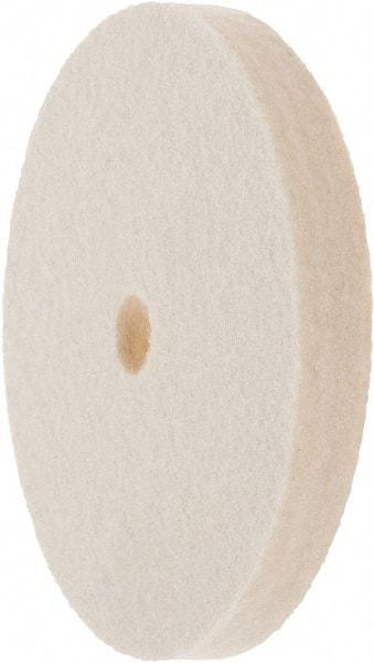 Value Collection - 4" Diam x 1/2" Thick Unmounted Buffing Wheel - 1 Ply, Polishing Wheel, 1/2" Arbor Hole, Soft Density - All Tool & Supply