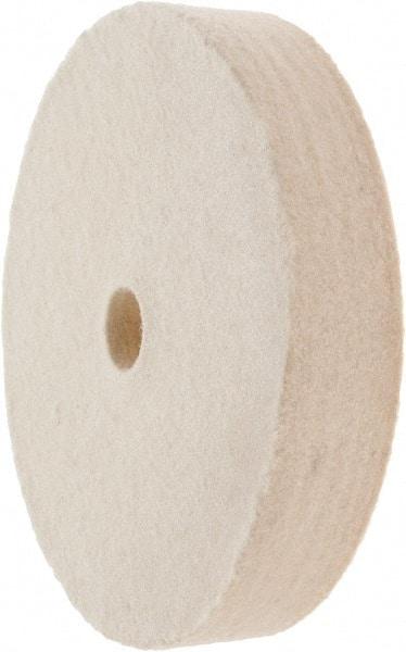 Value Collection - 4" Diam x 3/4" Thick Unmounted Buffing Wheel - 1 Ply, Polishing Wheel, 1/2" Arbor Hole, Hard Density - All Tool & Supply