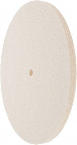 Value Collection - 10" Diam x 1/2" Thick Unmounted Buffing Wheel - 1 Ply, Polishing Wheel, 1/2" Arbor Hole, Soft Density - All Tool & Supply