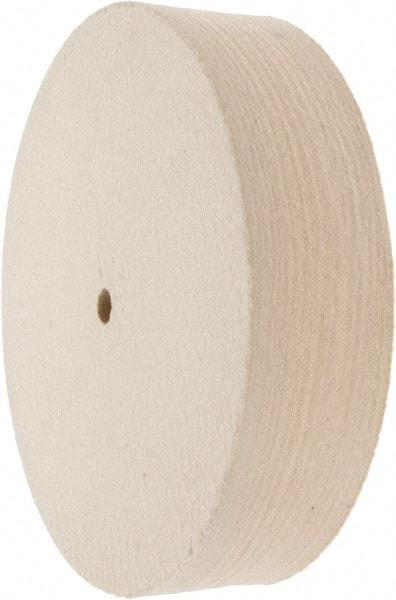 Value Collection - 8" Diam x 2" Thick Unmounted Buffing Wheel - 1 Ply, Polishing Wheel, 1/2" Arbor Hole, Hard Density - All Tool & Supply