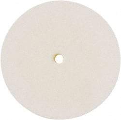 Value Collection - 4" Diam x 1/2" Thick Unmounted Buffing Wheel - 1 Ply, Polishing Wheel, 1/2" Arbor Hole, Hard Density - All Tool & Supply