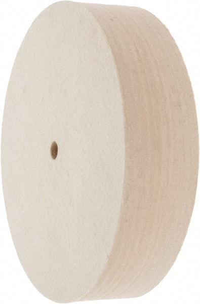 Value Collection - 8" Diam x 2" Thick Unmounted Buffing Wheel - 1 Ply, Polishing Wheel, 1/2" Arbor Hole, Medium Density - All Tool & Supply