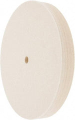 Value Collection - 8" Diam x 1" Thick Unmounted Buffing Wheel - 1 Ply, Polishing Wheel, 1/2" Arbor Hole, Medium Density - All Tool & Supply