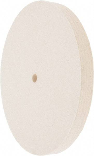 Value Collection - 8" Diam x 3/4" Thick Unmounted Buffing Wheel - 1 Ply, Polishing Wheel, 1/2" Arbor Hole, Medium Density - All Tool & Supply