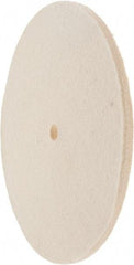 Value Collection - 8" Diam x 1/4" Thick Unmounted Buffing Wheel - 1 Ply, Polishing Wheel, 1/2" Arbor Hole, Hard Density - All Tool & Supply