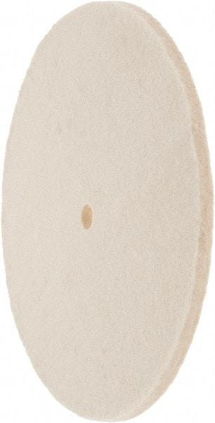 Value Collection - 8" Diam x 1/4" Thick Unmounted Buffing Wheel - 1 Ply, Polishing Wheel, 1/2" Arbor Hole, Soft Density - All Tool & Supply