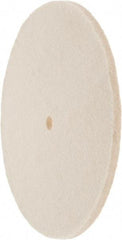 Value Collection - 8" Diam x 1/4" Thick Unmounted Buffing Wheel - 1 Ply, Polishing Wheel, 1/2" Arbor Hole, Soft Density - All Tool & Supply