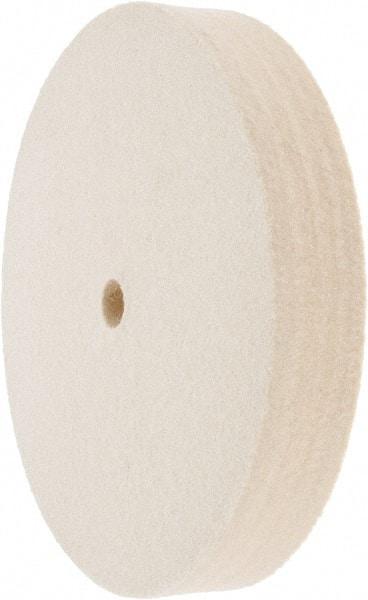 Value Collection - 6" Diam x 1" Thick Unmounted Buffing Wheel - 1 Ply, Polishing Wheel, 1/2" Arbor Hole, Medium Density - All Tool & Supply