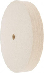 Value Collection - 6" Diam x 1" Thick Unmounted Buffing Wheel - 1 Ply, Polishing Wheel, 1/2" Arbor Hole, Medium Density - All Tool & Supply