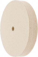 Value Collection - 6" Diam x 1" Thick Unmounted Buffing Wheel - 1 Ply, Polishing Wheel, 1/2" Arbor Hole, Soft Density - All Tool & Supply