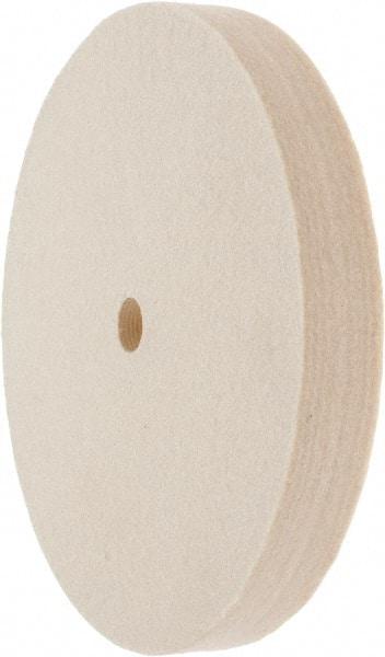 Value Collection - 6" Diam x 3/4" Thick Unmounted Buffing Wheel - 1 Ply, Polishing Wheel, 1/2" Arbor Hole, Hard Density - All Tool & Supply