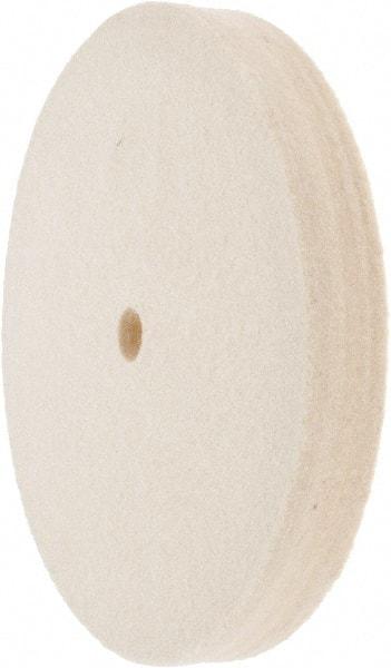Value Collection - 6" Diam x 3/4" Thick Unmounted Buffing Wheel - 1 Ply, Polishing Wheel, 1/2" Arbor Hole, Medium Density - All Tool & Supply