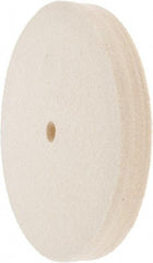 Value Collection - 6" Diam x 3/4" Thick Unmounted Buffing Wheel - 1 Ply, Polishing Wheel, 1/2" Arbor Hole, Medium Density - All Tool & Supply