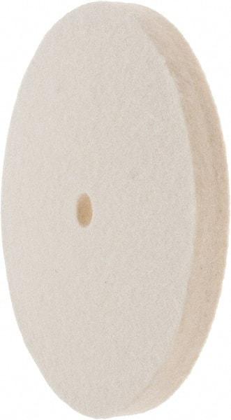 Value Collection - 6" Diam x 1/2" Thick Unmounted Buffing Wheel - 1 Ply, Polishing Wheel, 1/2" Arbor Hole, Soft Density - All Tool & Supply