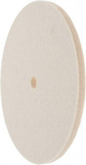 Value Collection - 6" Diam x 1/4" Thick Unmounted Buffing Wheel - 1 Ply, Polishing Wheel, 1/2" Arbor Hole, Hard Density - All Tool & Supply