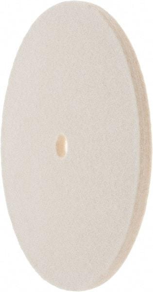 Value Collection - 6" Diam x 1/4" Thick Unmounted Buffing Wheel - 1 Ply, Polishing Wheel, 1/2" Arbor Hole, Soft Density - All Tool & Supply