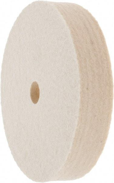 Value Collection - 4" Diam x 3/4" Thick Unmounted Buffing Wheel - 1 Ply, Polishing Wheel, 1/2" Arbor Hole, Medium Density - All Tool & Supply