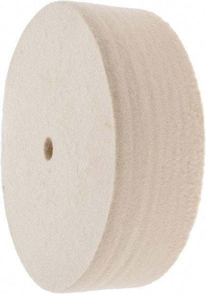 Value Collection - 6" Diam x 2" Thick Unmounted Buffing Wheel - 1 Ply, Polishing Wheel, 1/2" Arbor Hole, Soft Density - All Tool & Supply