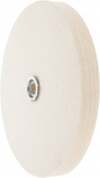 Value Collection - 10" Diam x 1" Thick Unmounted Buffing Wheel - 1 Ply, Polishing Wheel, 1" Arbor Hole, Medium Density - All Tool & Supply