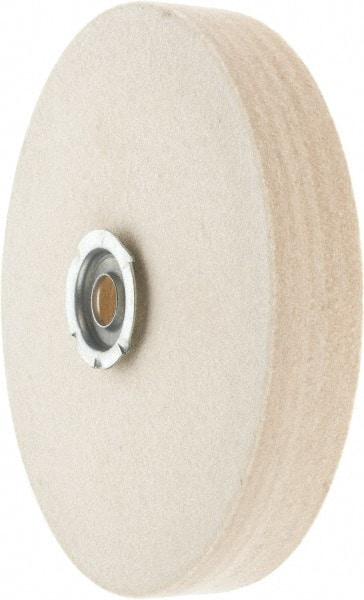 Value Collection - 6" Diam x 1" Thick Unmounted Buffing Wheel - 1 Ply, Polishing Wheel, 1" Arbor Hole, Hard Density - All Tool & Supply