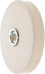 Value Collection - 6" Diam x 1" Thick Unmounted Buffing Wheel - 1 Ply, Polishing Wheel, 1" Arbor Hole, Medium Density - All Tool & Supply