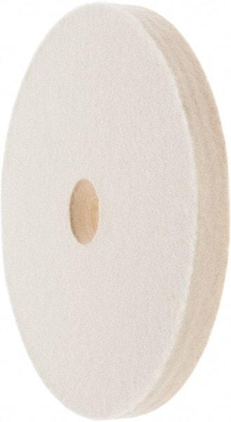 Value Collection - 6" Diam x 1/2" Thick Unmounted Buffing Wheel - 1 Ply, Polishing Wheel, 1" Arbor Hole, Medium Density - All Tool & Supply