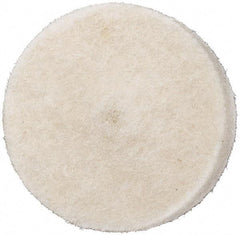 Value Collection - 1/2" Diam x 1/8" Thick Unmounted Buffing Wheel - 1 Ply, Polishing Wheel, 1/8" Arbor Hole, Medium Density - All Tool & Supply