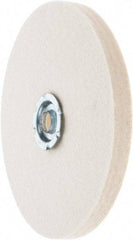 Value Collection - 6" Diam x 1/2" Thick Unmounted Buffing Wheel - 1 Ply, Polishing Wheel, 1" Arbor Hole, Soft Density - All Tool & Supply