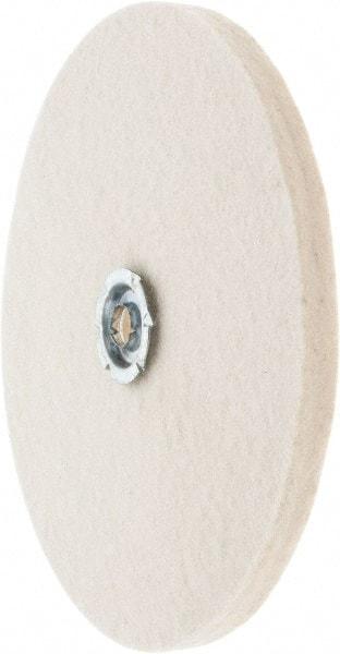 Value Collection - 8" Diam x 1/2" Thick Unmounted Buffing Wheel - 1 Ply, Polishing Wheel, 1" Arbor Hole, Soft Density - All Tool & Supply