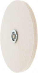 Value Collection - 8" Diam x 1/2" Thick Unmounted Buffing Wheel - 1 Ply, Polishing Wheel, 1" Arbor Hole, Soft Density - All Tool & Supply