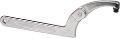 Paramount - 4-1/2" to 6-1/4" Capacity, Adjustable Pin Spanner Wrench - 12-1/8" OAL, 3/8" Hook Pin Height - All Tool & Supply