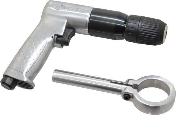 Ingersoll-Rand - 1/2" Reversible Keyless Chuck - Pistol Grip Handle, 500 RPM, 4 CFM, 0.5 hp, 90 psi - All Tool & Supply